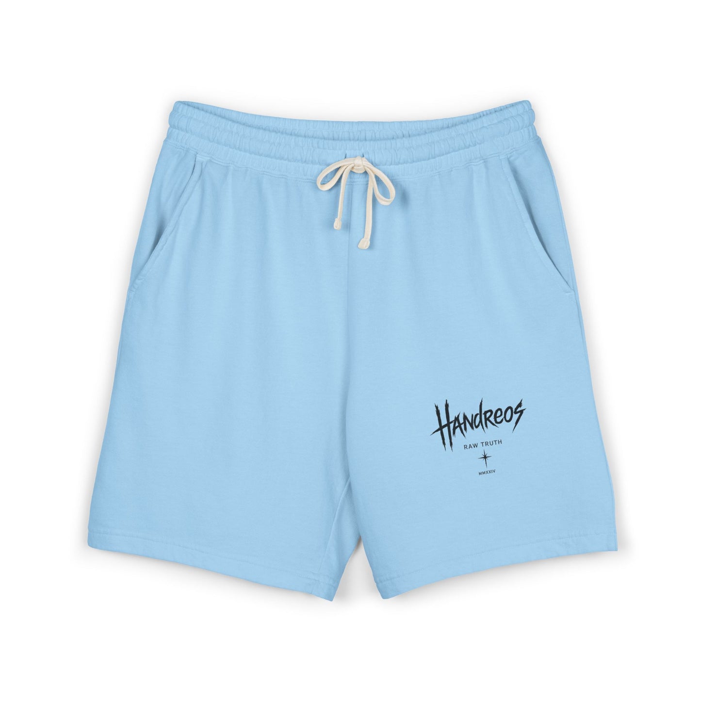 Fleece Sweat Shorts — Raven Bone Graphic Casual Lounge Shorts