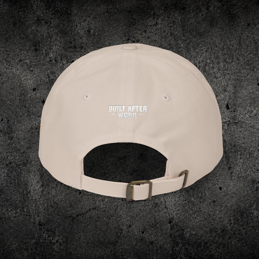 Ember Raven Dad Cap — Minimal Dark Bird Logo Baseball Hat