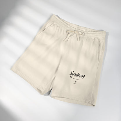 Fleece Sweat Shorts — Raven Bone Graphic Casual Lounge Shorts