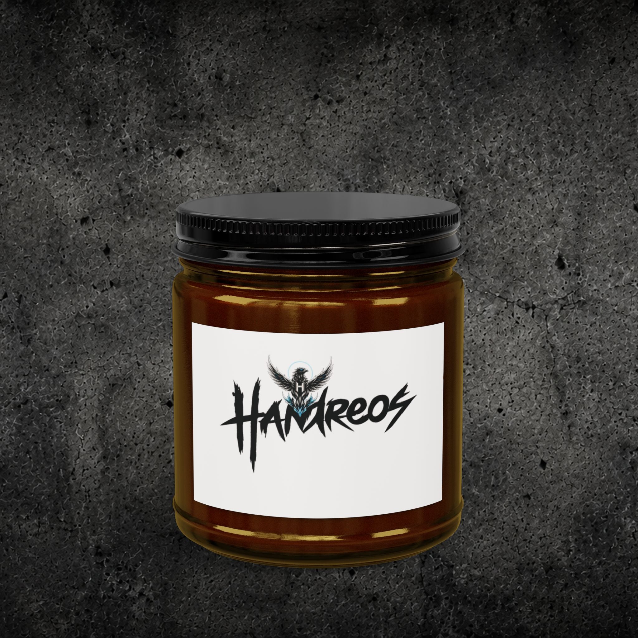 Soy Candle — Amber Jar Scented Candle with Black Lid (4oz & 9oz)