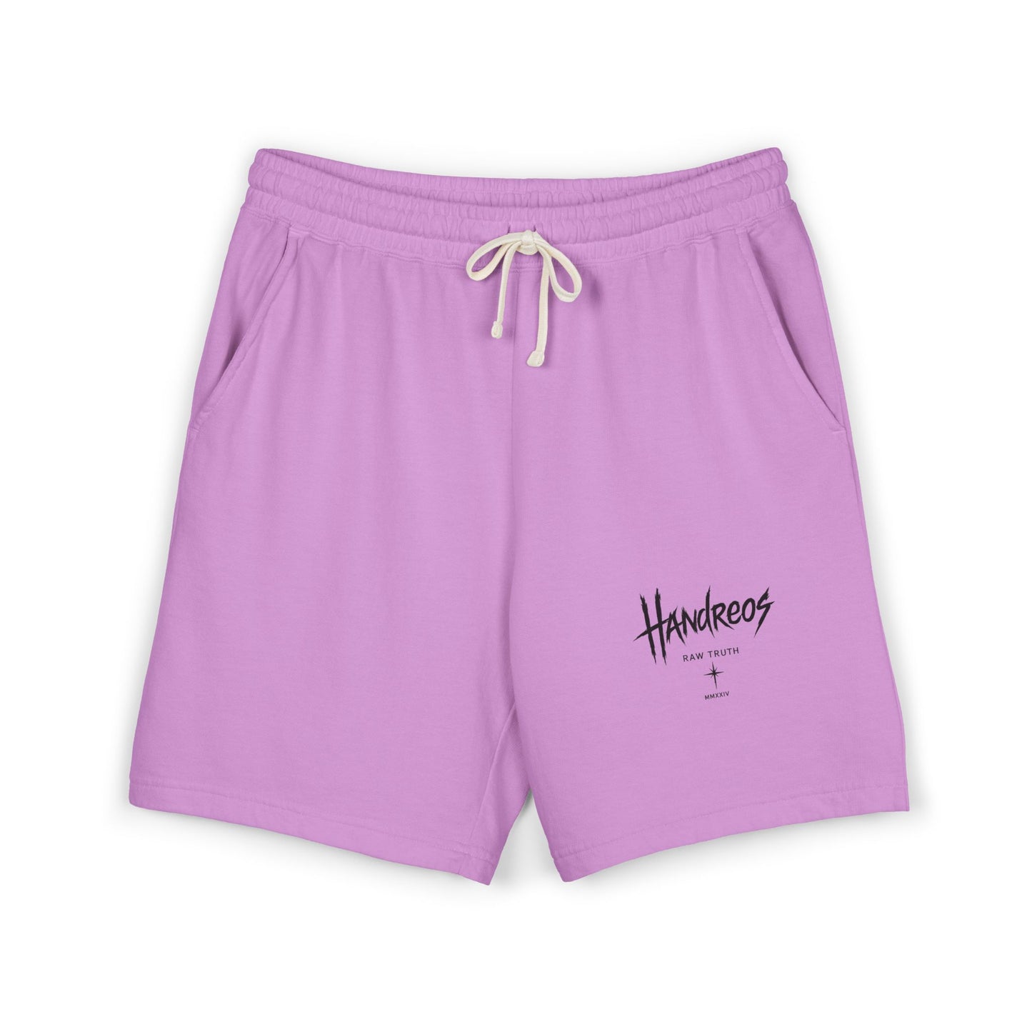 Fleece Sweat Shorts — Raven Bone Graphic Casual Lounge Shorts