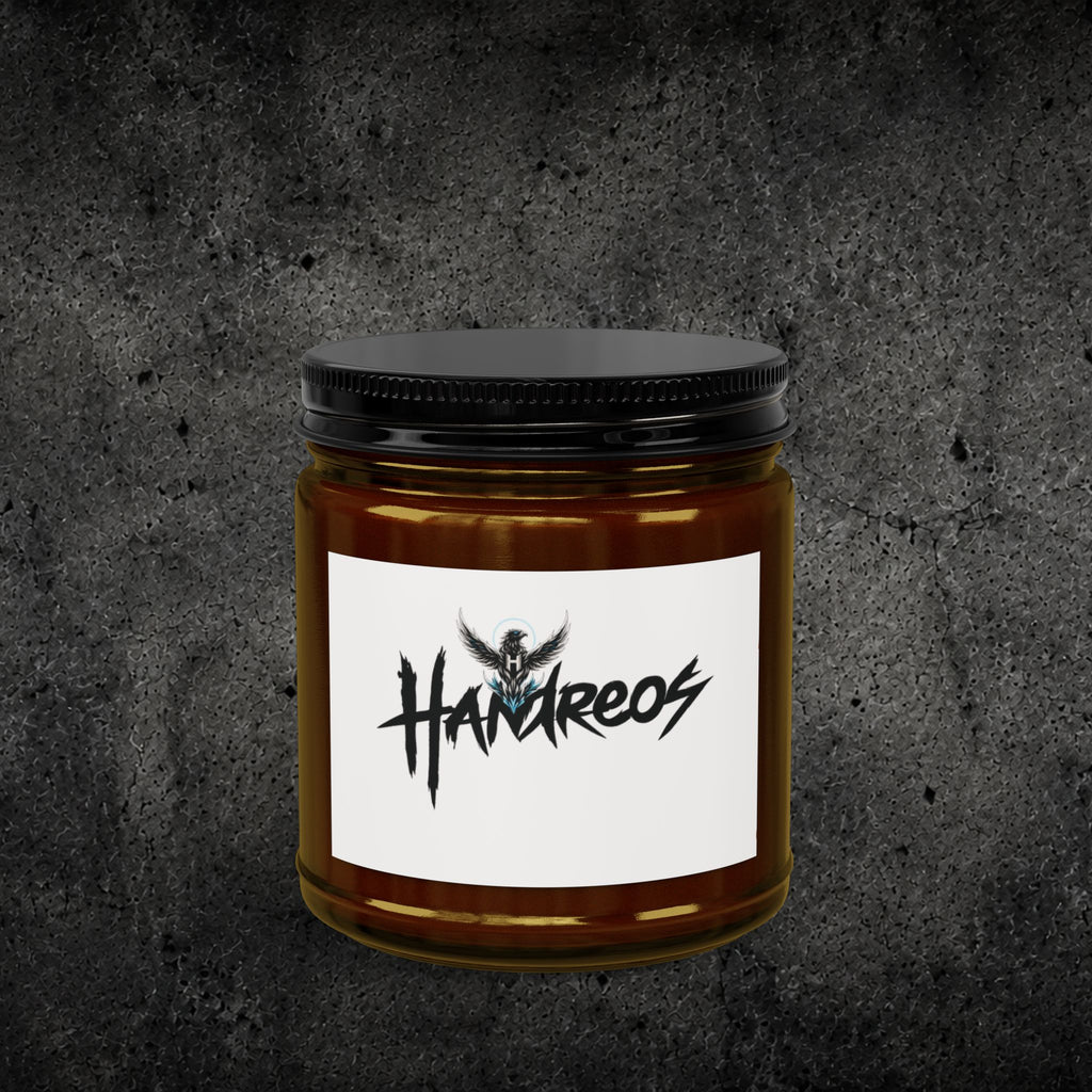 Soy Candle — Amber Jar Scented Candle with Black Lid (4oz & 9oz)
