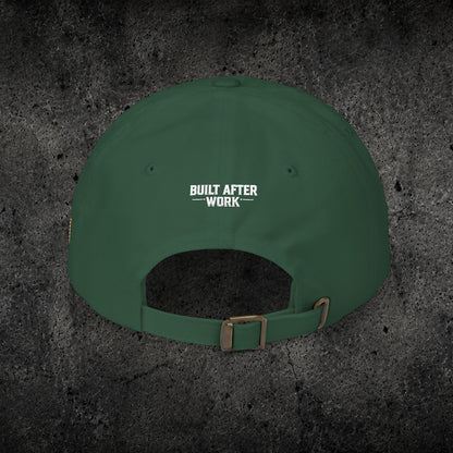 Ember Raven Dad Cap — Minimal Dark Bird Logo Baseball Hat
