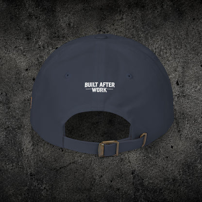 Ember Raven Dad Cap — Minimal Dark Bird Logo Baseball Hat