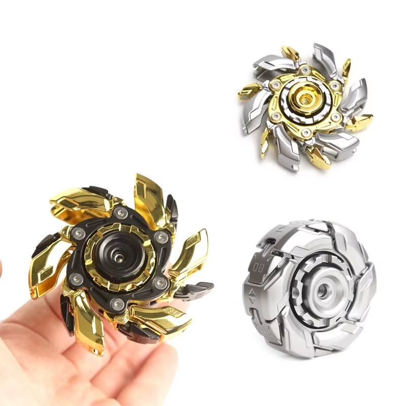 Mecha Transform Fidget Spinner EDC Focus Aid Hand Spinner Restlessness Easing Pocket Toy for Adults Fidget Toy Adults Gifts
