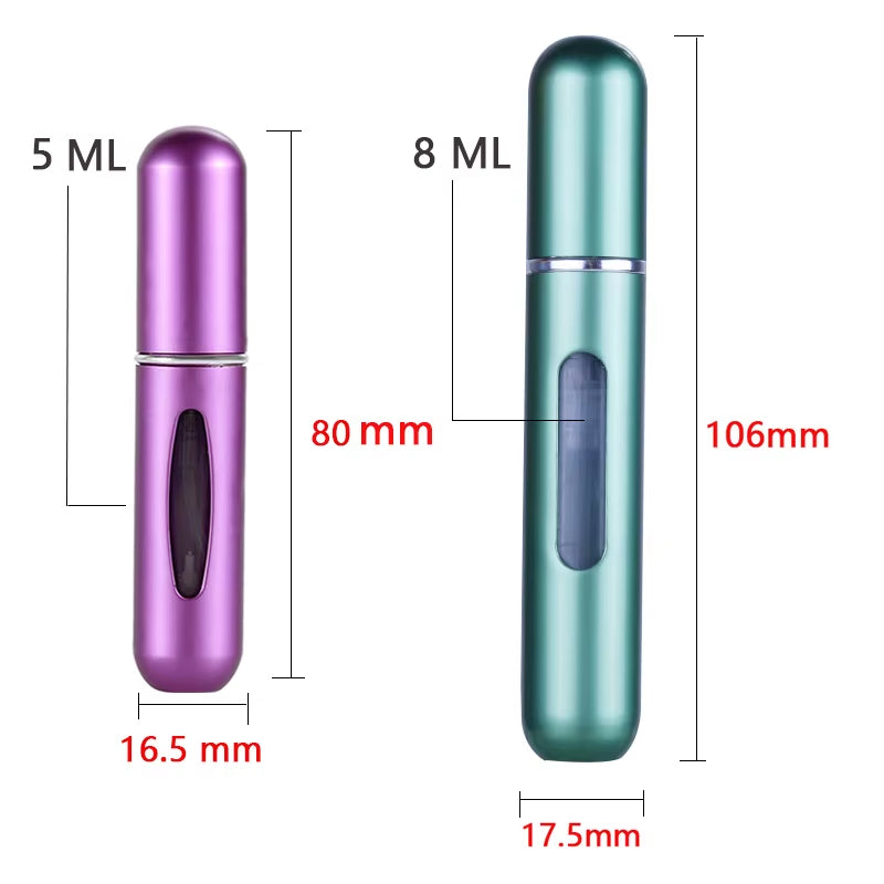 Elegant Travel Perfume Atomizer – Refillable Mini Spray Bottle (5ml / 8ml)