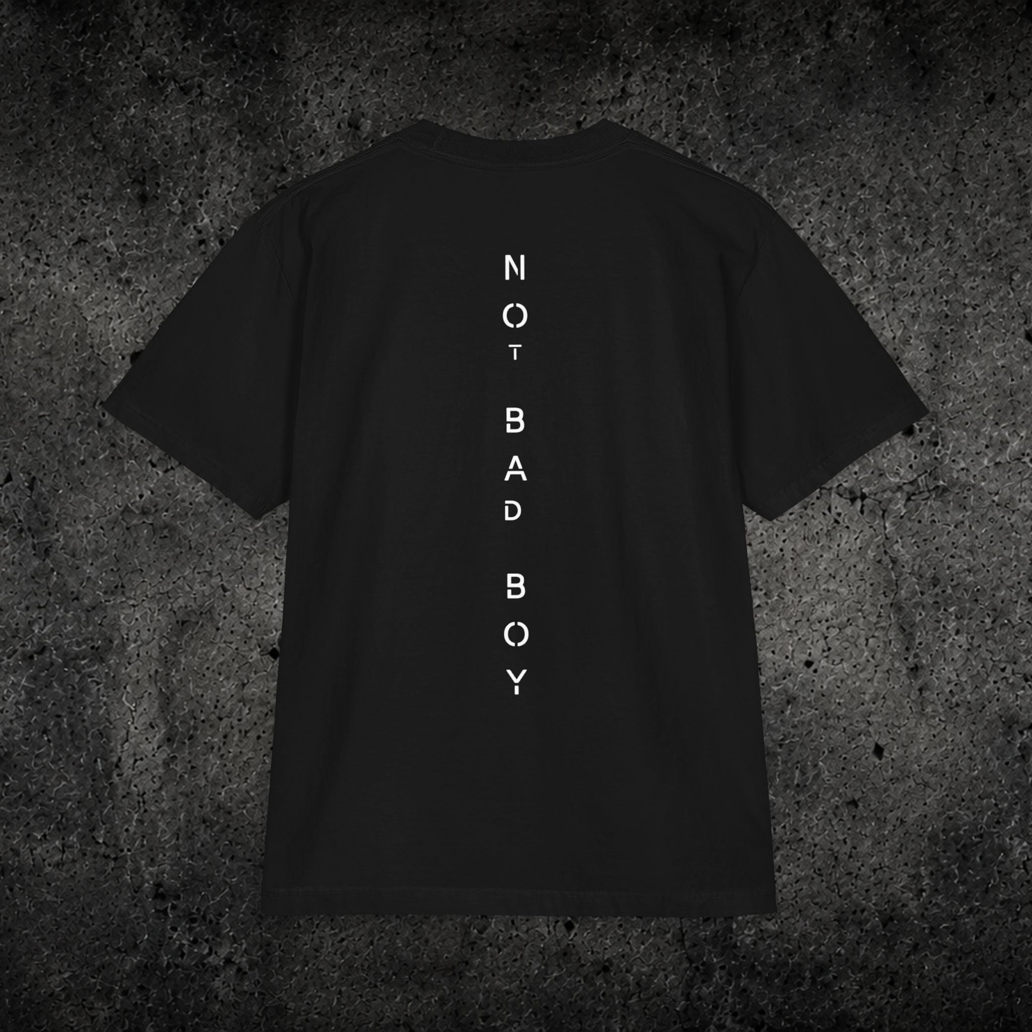 Not Bad Boy Graphic Tee — 'Handreos' Logo Short Sleeve Shirt