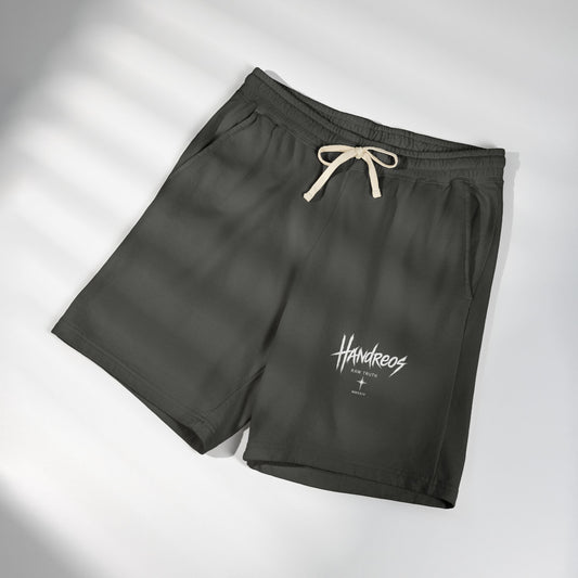 Fleece Sweat Shorts — Raven Bone Graphic Casual Lounge Shorts