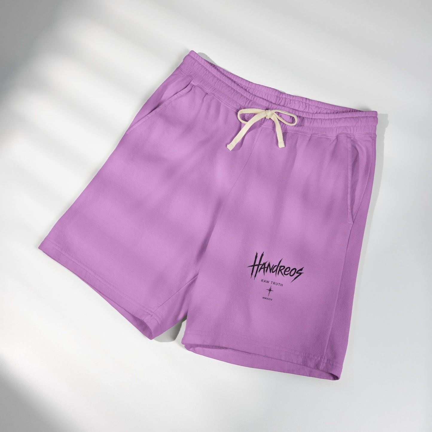 Fleece Sweat Shorts — Raven Bone Graphic Casual Lounge Shorts