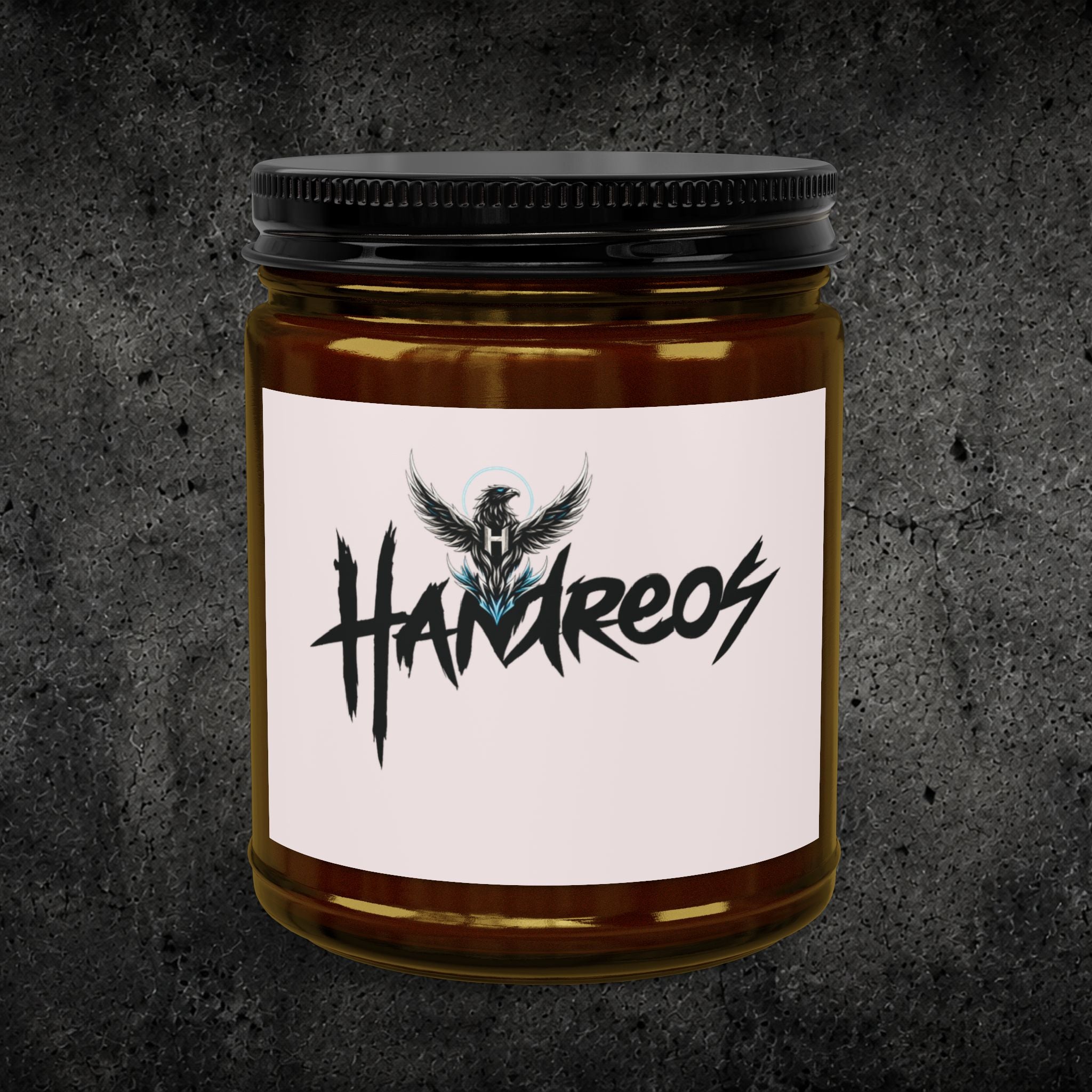 Soy Candle — Amber Jar Scented Candle with Black Lid (4oz & 9oz)