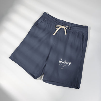 Fleece Sweat Shorts — Raven Bone Graphic Casual Lounge Shorts