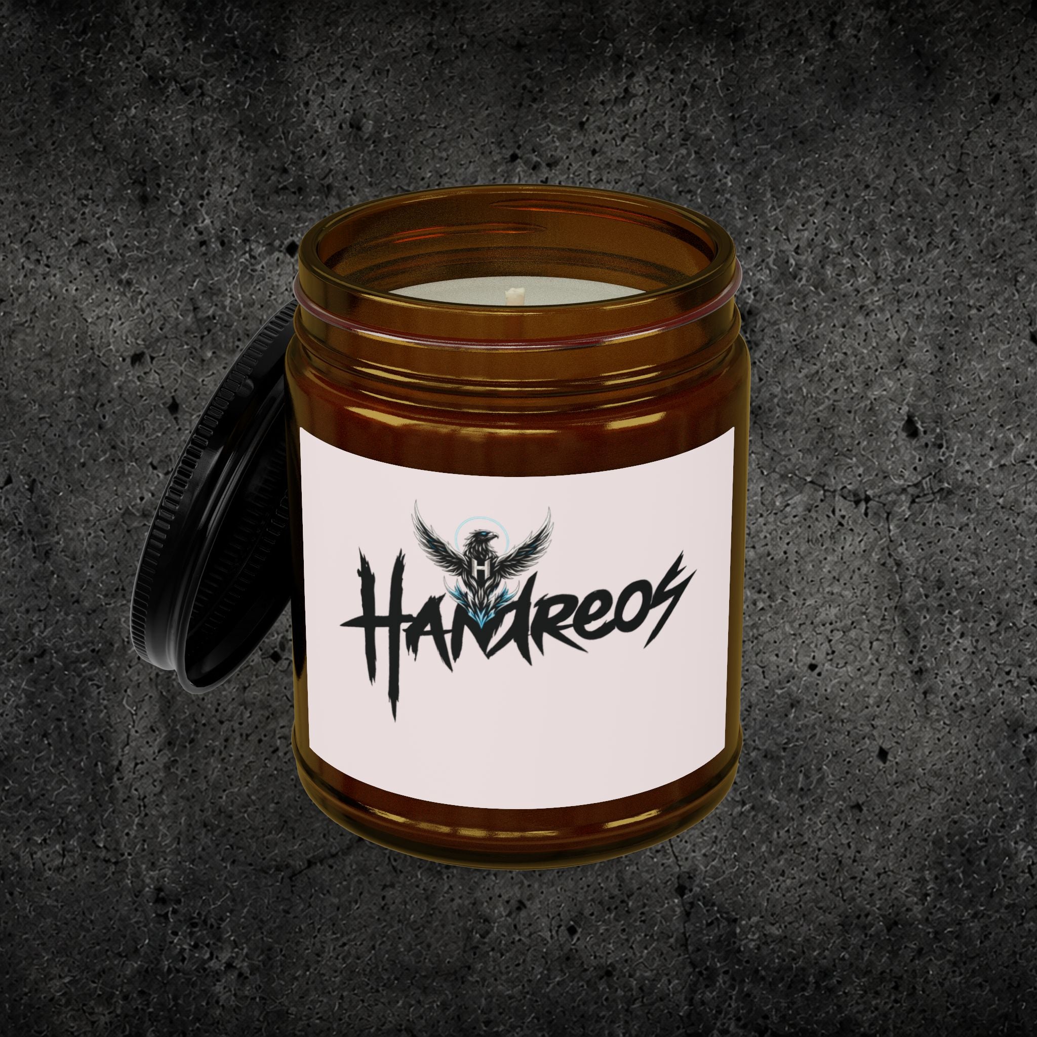 Soy Candle — Amber Jar Scented Candle with Black Lid (4oz & 9oz)