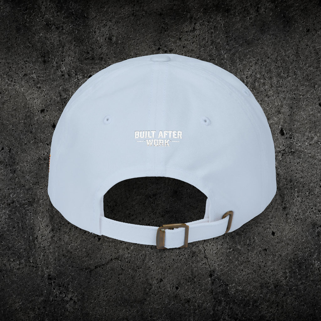 Ember Raven Dad Cap — Minimal Dark Bird Logo Baseball Hat