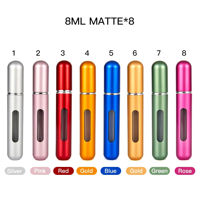Elegant Travel Perfume Atomizer – Refillable Mini Spray Bottle (5ml / 8ml)