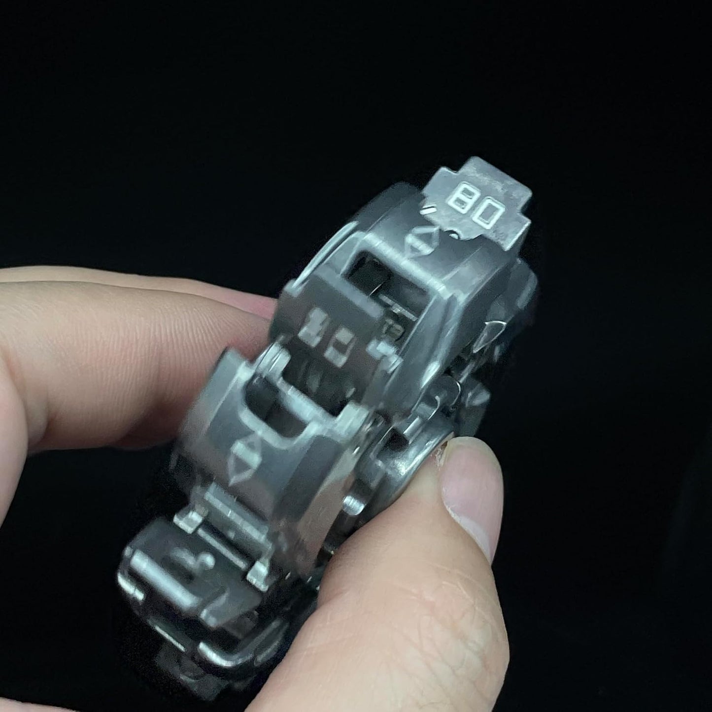 Metal Deformation Mecha Fidget Spinner - EDC Hand Spinner for Stress Relief and Anxiety Management, Ideal Office Desk Toy, Perfect Gift for Boyfriend and Father (Silver)