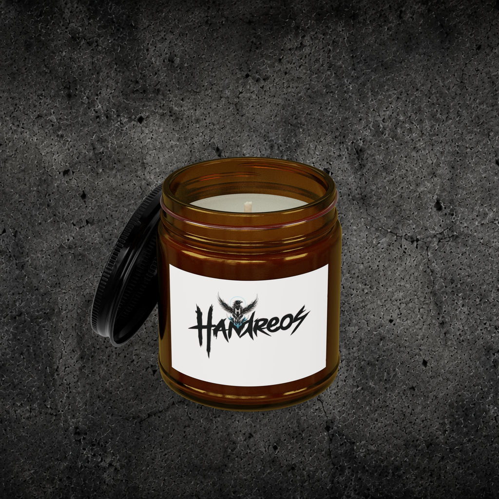 Soy Candle — Amber Jar Scented Candle with Black Lid (4oz & 9oz)