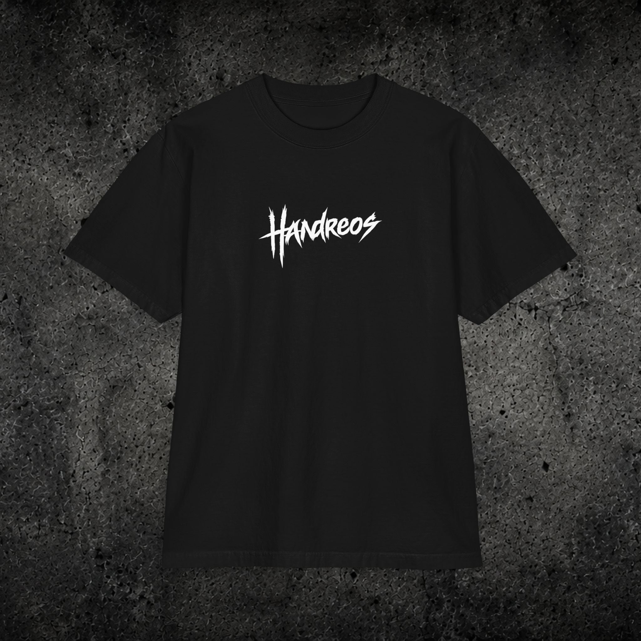 Not Bad Boy Graphic Tee — 'Handreos' Logo Short Sleeve Shirt