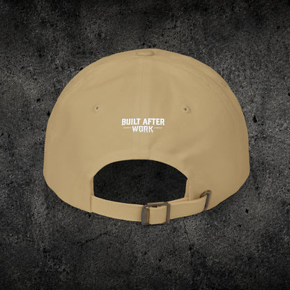 Ember Raven Dad Cap — Minimal Dark Bird Logo Baseball Hat