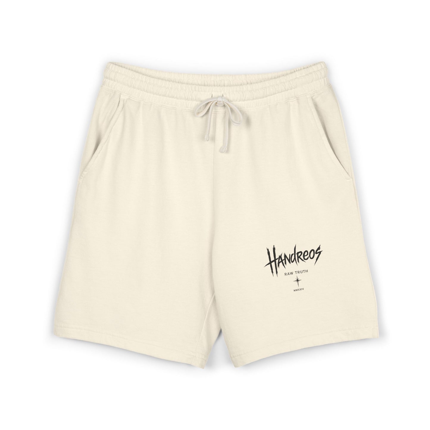Fleece Sweat Shorts — Raven Bone Graphic Casual Lounge Shorts