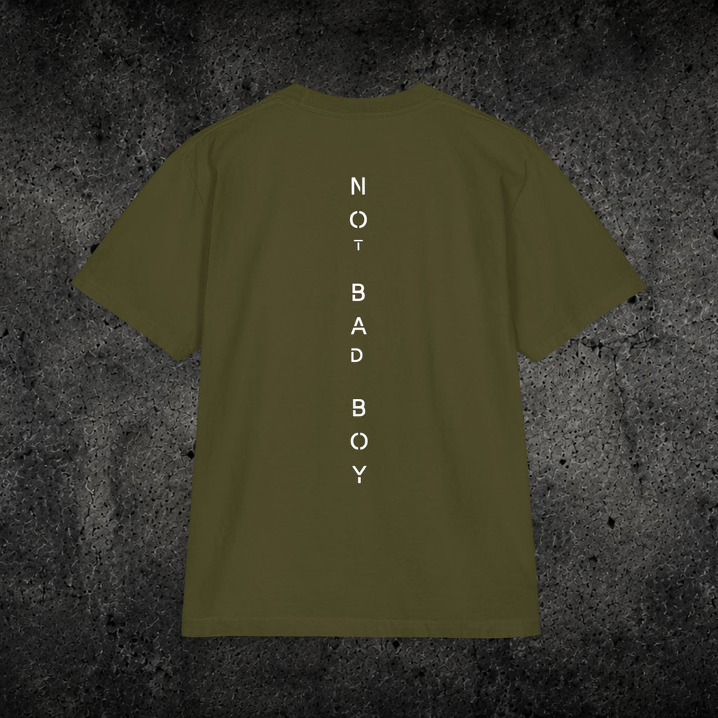 Not Bad Boy Graphic Tee — 'Handreos' Logo Short Sleeve Shirt