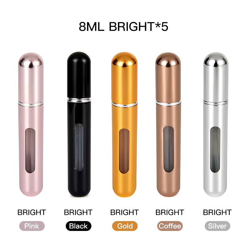 Elegant Travel Perfume Atomizer – Refillable Mini Spray Bottle (5ml / 8ml)